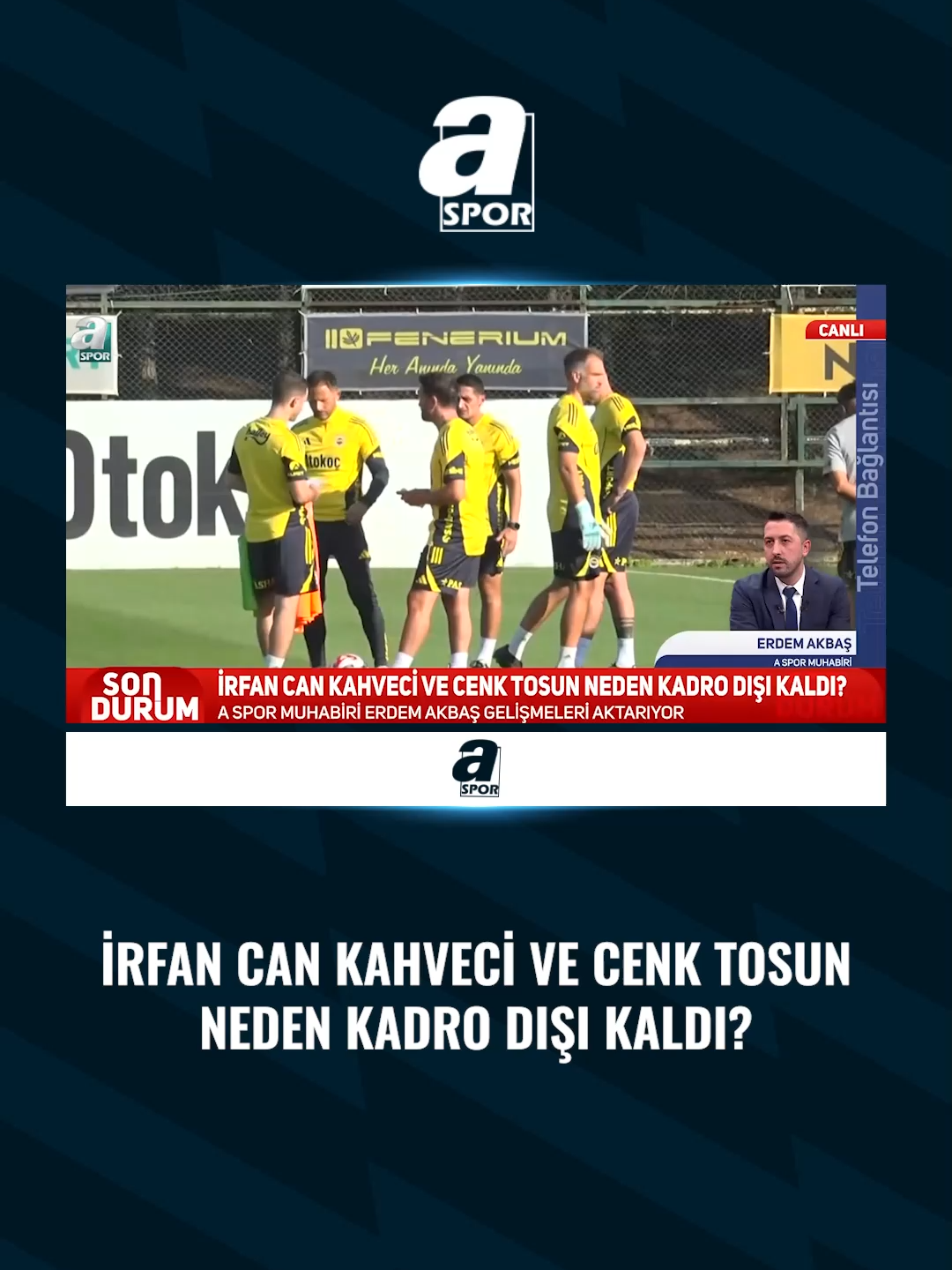 🤔 Cenk Tosun ve İrfan Can Kahveci neden kadro dışı kaldı? 🎙️ Erdem Akbaş: Tedesco, Samsunspor maçının 67. dakikasında 5 değişiklik hakkını kullanmıştı ve saha kenarında ısınan Cenk Tosun da üzerindeki yeleği sinirli bir şekilde fırlatıp kulübeye oturmuştu. Cenk ve İrfan, maç sonu soyunma odasında Archie Brown ile gerginlik yaşadı. Bu gerginlik, teknik heyetin gözü önünde oluyor. İki isim; takım huzurunu bozmak, disiplin, mental düşüş ve performans odaklı başlıklardan kadro dışı kaldı. #Fenerbahçe #İrfanCanKahveci #CenkTosun #FutbolunKalbi #ASpor #Futbol #SadeceSpor #SporGünlükleri #Spor