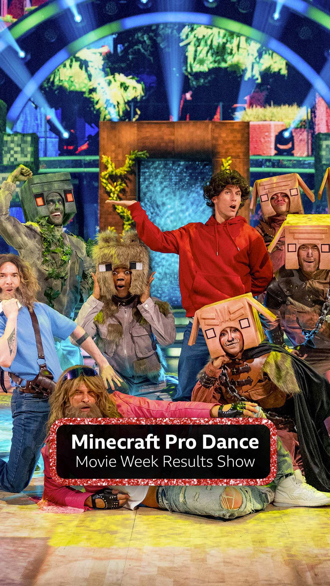 Minecraft meets #Strictly. Thinking outside the sand box, this is a pixel perfect performance! 👾