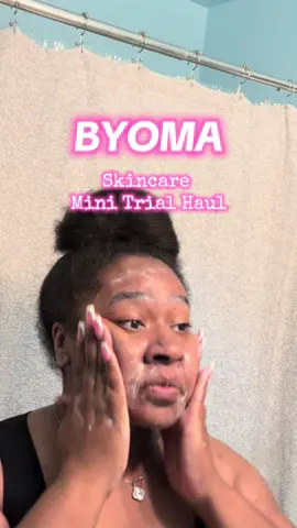 BYOMA to me is for someone with healthy skin, and basically just wants to maintain skin health. The cleanser was great (I got the bundle) and the moisturizer felt nice but for it to be a staple in my routine to see results... I think they have certain products that work well but Overall the whole skincare line didn’t seem to make a difference. Ima use it until it runs out though lol.  Mainly I have good skin, But the overall health of my skin is in a tricky state.  And if you know you know, skin is mainly about internal health, so as much as products can help , for me they are just band aids. Which is why I cant wait to get a Metabolic test done!🥹  Now:  My texture is smooth, and even, but like all skin when it goes through changes it causes blemishes and negative reactions, which (unlike some) causes my skin to leave scarring and blemishes that are hard to get rid of.  & Im typically someone that picks with my face so there’s that. 0/10 do not recommend. I don’t usually get acne not in groups or multiple it’ll be like one. ( You’d think differently after seeing my blemishes) but It’s true lol, But when it goes away and heals, it always leaves a mark.. And Over the years I think I’ve gotten PCOS, self diagnosed but I pretty much have majority of the symptoms. So tbh If I find out it’s not PCOS im going to be shocked 😂  PS.  Me and my good sis went to Ulta I bought the BYOMA bundle And I came straight home to try it and I ran out of the exfoliating gloves so dont come for me using my hands😭 #noniche #fyp #byomaskincare #byoma 