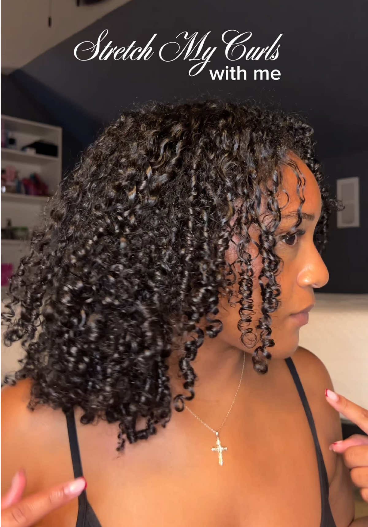 the blow dry method has definitely changed the game for me  #curlyhair #curls #shrinkage #hairgrowth #type3hair 