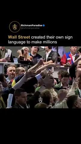 Hand signals that made Wall Street millions! 💸 Wall Street was pure chaos — loud noises, shouting, and non-stop energy every single day. This forced brokers to develop their own kind of sign language so they could communicate through the crowd without even being heard. 🤝 Certain hand signals meant sell, others meant buy, and to finalize a trade, they used another signal to represent a number. With this system, people were able to trade efficiently in the wild noise of Wall Street — making millions in the process. 📈 #wallstreet #stock #broker #trading #stockmarket 