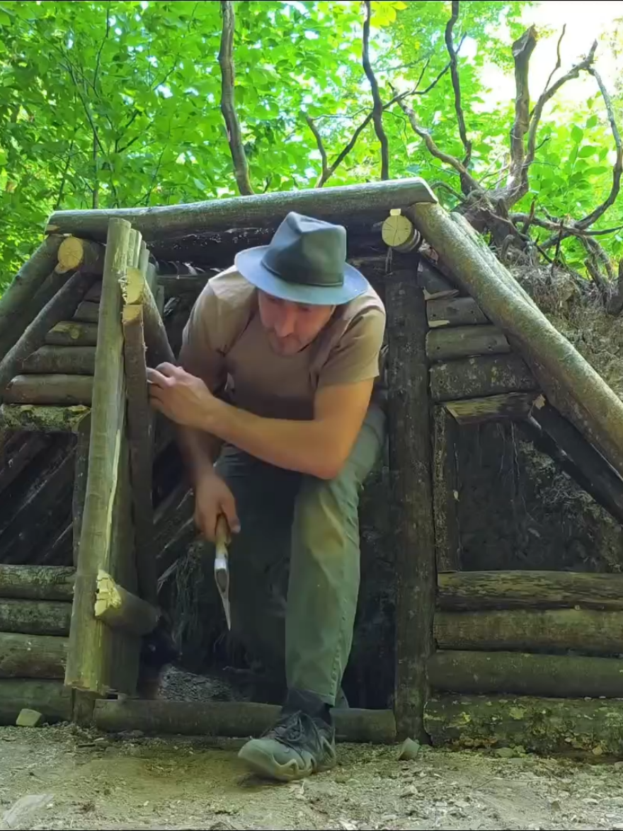 How to build a shelter when camping in the woods #camp #travel #survival #Outdoors #amazon 