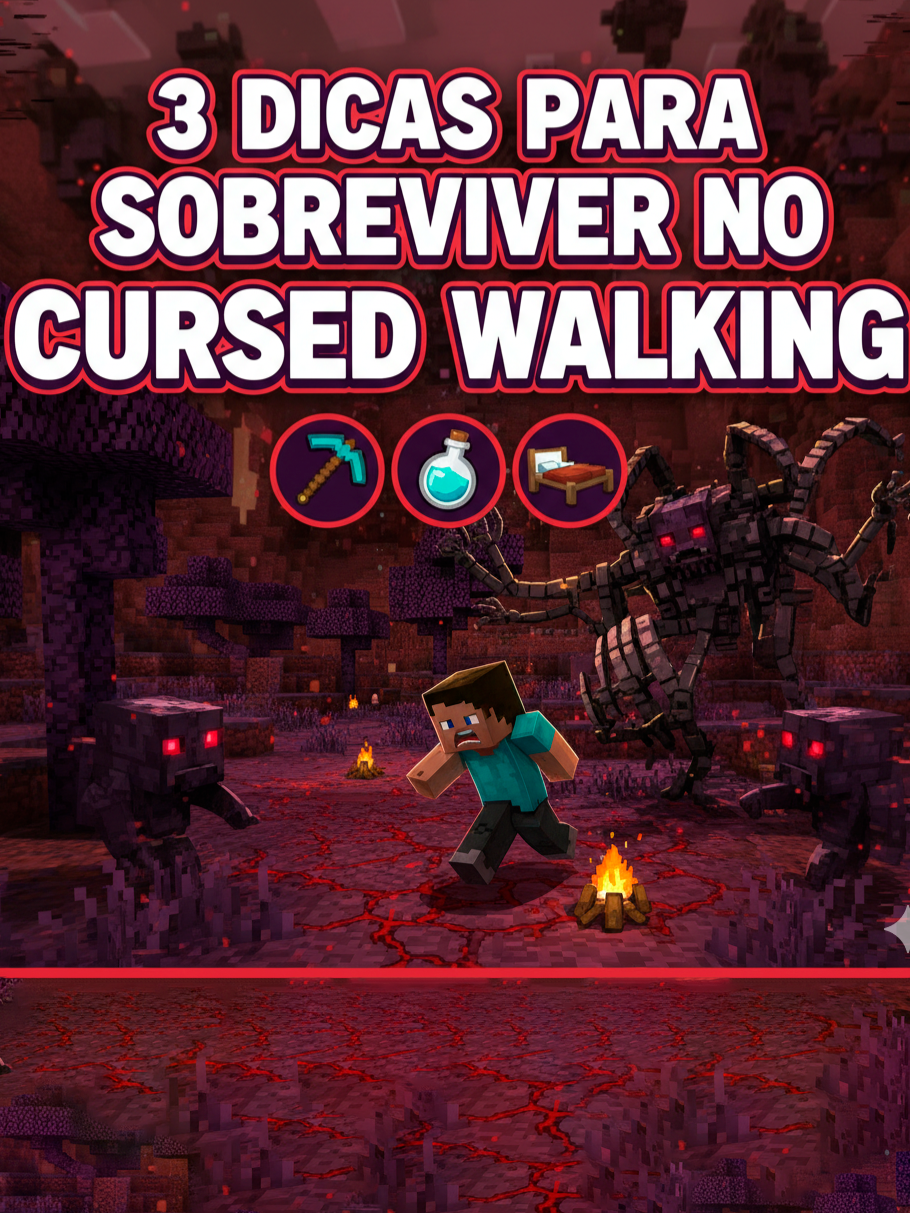 3 DICAS PARA O CURSED WALKING PARA VC SOBREVIVER #GAMES #apocalypse #Minecraft #ZUMBI #CURSEDWALKING