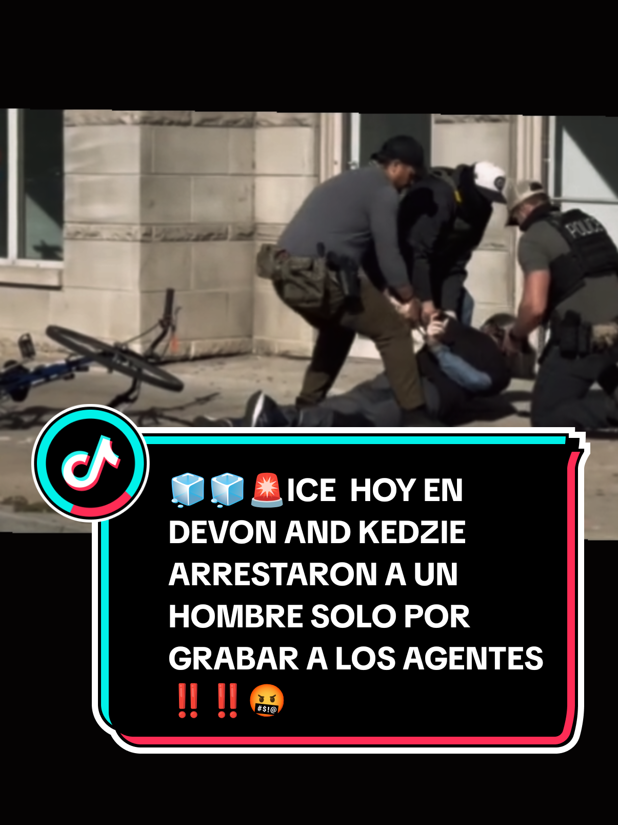 🧊🧊🚨ICE  HOY EN  DEVON AND KEDZIE ARRESTARON A UN HOMBRE SOLO POR GRABAR A LOS AGENTES ‼️‼️🤬 TENGAN CUIDADO 🔃✅ #HIELOCHICAGO #ultimahora #ice #lamigra #chicago 
