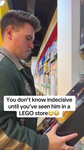 Choosing which LEGO set is a struggle man #lego #legos #legostore #legobuilding #fyp 