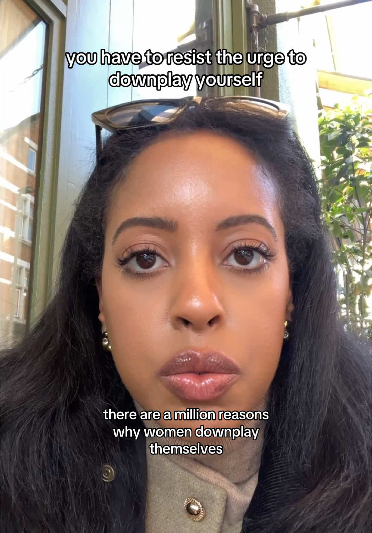 Stop downplaying yourself. Every time you do, you teach your nervous system to shrink and not shine. #confidence #selfworth #personaldevelopment #mindset #growth 