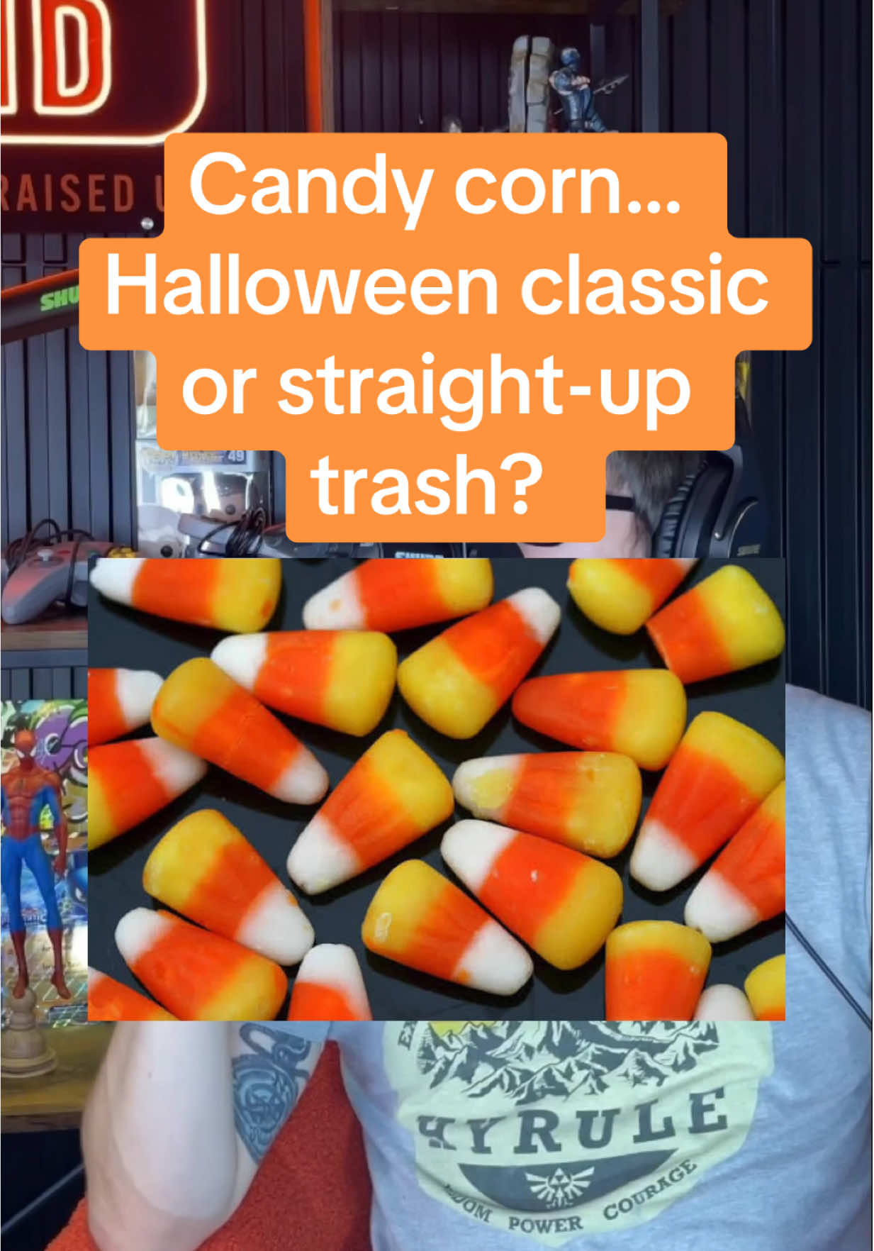 October means one thing… candy corn debates are BACK. 😎 David thinks they are elite and Corey thinks they are trash. Which side do you fall on? #candycorn #90s #00s #nostalgia #candy 