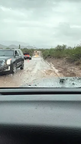 Arizona rain #ford #fordf250 #rain #az #flashflood #f250 #flowing #mud #jeep #fup #foryoupage 