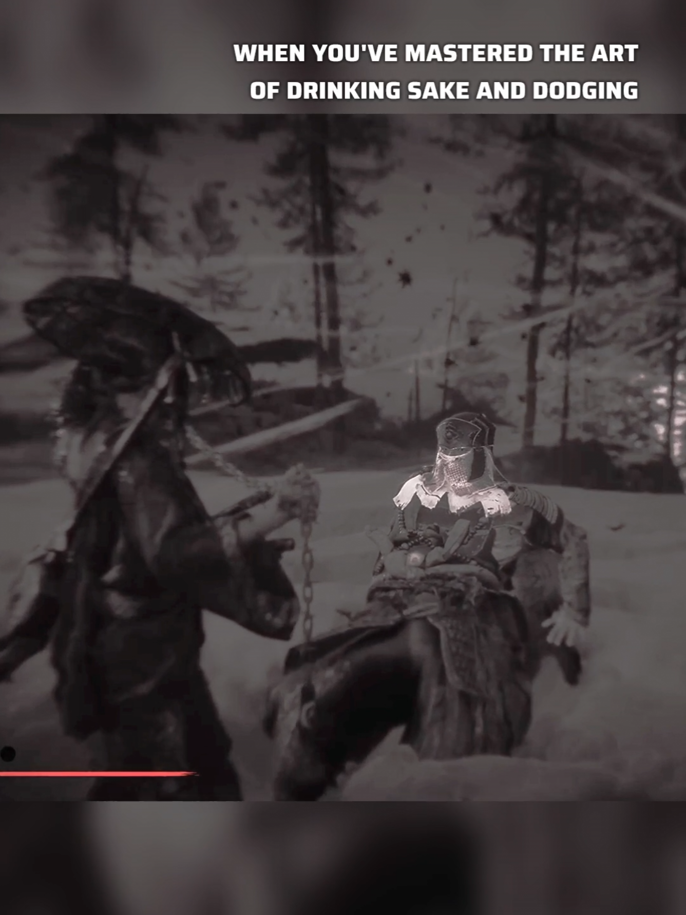 I FORGOT I HAD EXPERT HUD TURNED OFF, SO THE THE BRIGHT YELLOW GLINT KINDA RUINS THE SLOW MO LOL #ghostofyoteips5 #ghostofyoteigameplay #ps5 #ghostoftsushima #ghostofyotei 