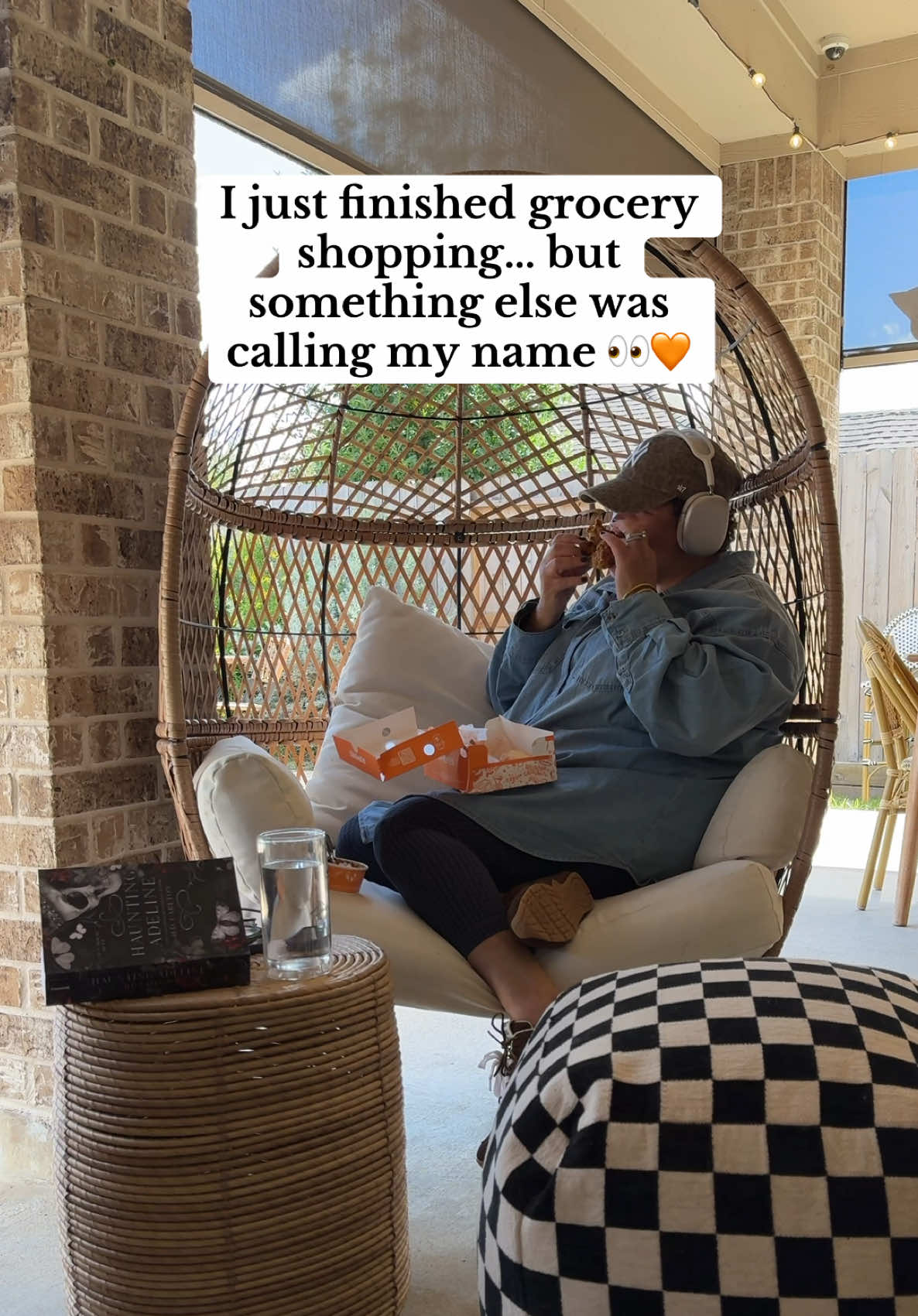 I just spent the last hour grocery shopping @H-E-B for lunch and dinner, but something else was calling my name.  @@Popeyes ##popeyes##friedchicken##RedBeansAndRice##GroceryShopping#h#heb