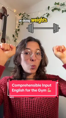 Comprehensible English 🗣️ let’s talk about the gym! 💪🏼  For beginner English learners😌 What exercise makes you feel the best?⬇️ Join my English course - link in bio!  #comprehensibleinput #slowenglishpodcast #englishteacher #englishpractice #englishlistening 