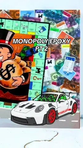 This painting is gonna be sick just waitttt #monopoly #art 