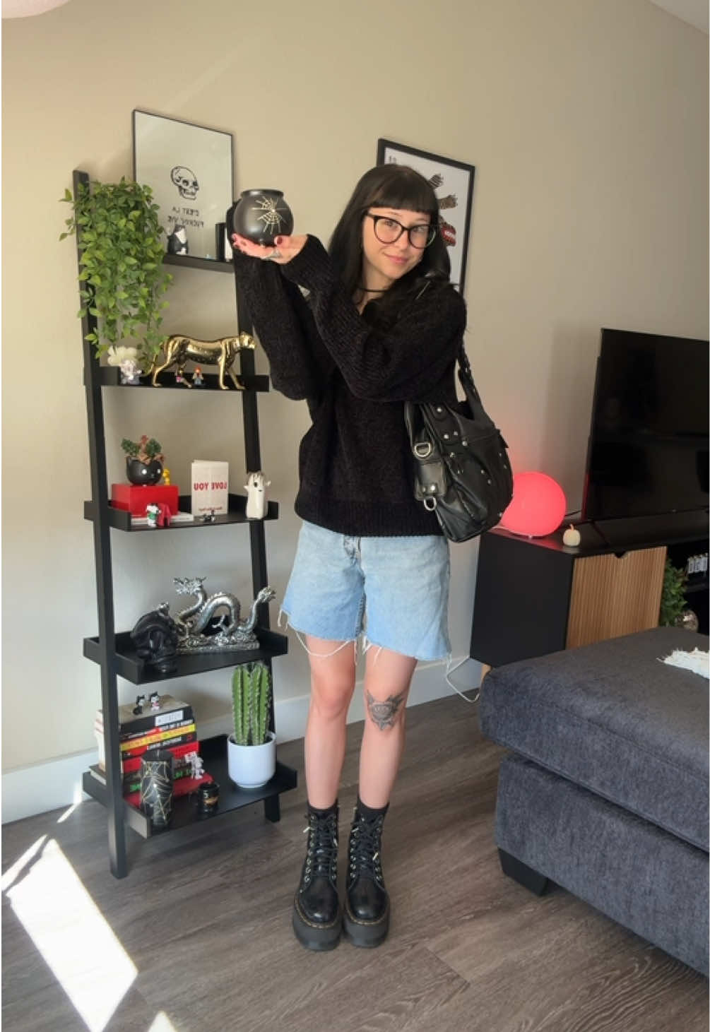 lazy sunday fit🫠 i started back on my night rotation and guys im so tired😭 and I look it lmaoooo coffee save me pls #alttiktok #alternative #alttok #altgirl 