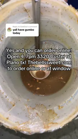 Replying to @GooGoo come see us today! #plano #gumbo 