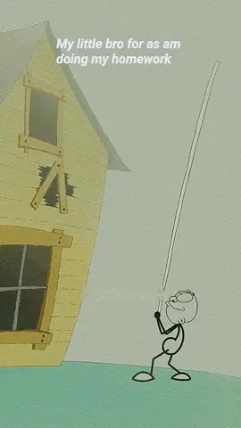 My little bro for as am doing my homework work #akumeanimation #foryou #foryourpage #funnyanimation 