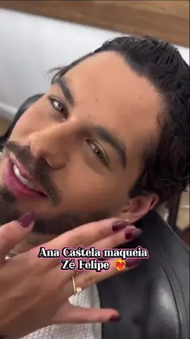 Arrassou na make? 💄 Ana Castela assumiu o pincel e maqueia Zé Felipe nos bastidores da gravação do 