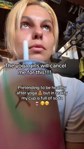 Shhhh 🤫🤫 the yoga girls will cancel me for this #yogagirl #pilatesgirl #yogainspo #workoutmitivation #morningyoga 