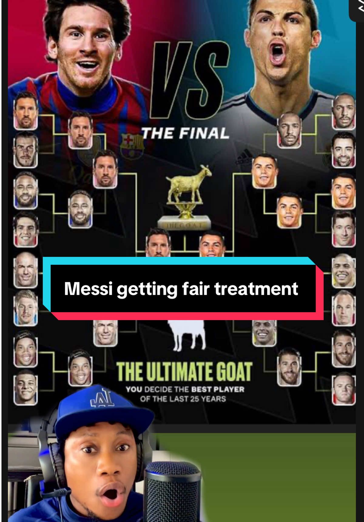 Does Messi get special treatment compare to Ronaldo and other players? Yes, Lionel Messi has always been overrotected by the officials and favored by the footballing body both on and off the pitch hence he is been loved by Fifa and been the number one Face of ADIDAS Brand who is the official sponsorer of all FIFA AND UEFA COMPETITIONS. Ronaldo at the other hand is one man squad strong human who has refused to back down for any oppression | Ronaldo vs Messi goals | Ronaldo goal today | Messi brace today | Messi assist | Ronaldo vs Messi clips edit #ronaldo #messi #football #huncho_baby #fyp 