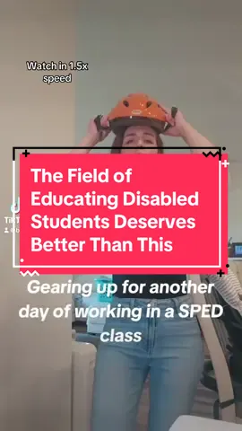 #stitch with @bettercarellc education is one of the most ableist spaces where educators are taught through pedagogy and theory courses how to be ableist. I’ve been someone who has spoken out about this type of ableism since 2022, but haven’t recently because of my own struggles with maintaining a job within educational spaces over the last 3 years as a moderate support needs autistic person with other comorbid disabilities that make being able to physically teach inaccessible. But, the rights for disabled students to physically be able to go to school are on the line right now, and posts like the clip I showed in the beginning will only reinforce the current regime’s cruelty to take their necessary rights away. Anyone working in #specialeducation I urge you to BE careful with what you’re posting right now! Because not only do clips like the one I showed assume malice of disabled students, but it presumes incompetence that parents of students you teach won’t find these videos. #disabilityadvocate #education #individualswithdisabilitieseducationact 