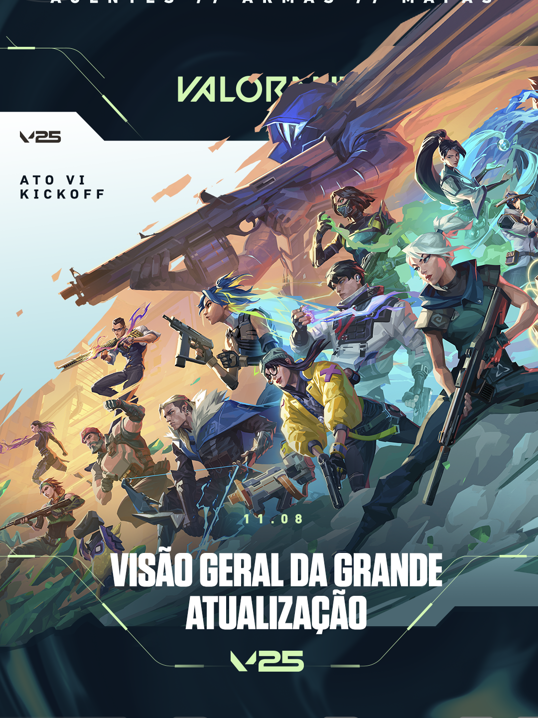 Vamos ajustar habilidades, mapas e armas para manter o VALORANT saudável a longo prazo.