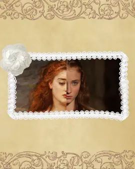 Heavily inspired by @chippedcupwrites on tumblr’s ‘living painting’ post plsss check it out!!! Also this almost crashed my computer to make lmao but sooo much fun 🪽🪽 #sansastark #gameofthrones #fyp #sansa #art 