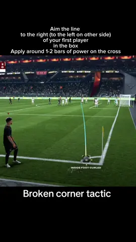Broken corner tactic for fc26 #fc26 #ea #viral #tutorial 