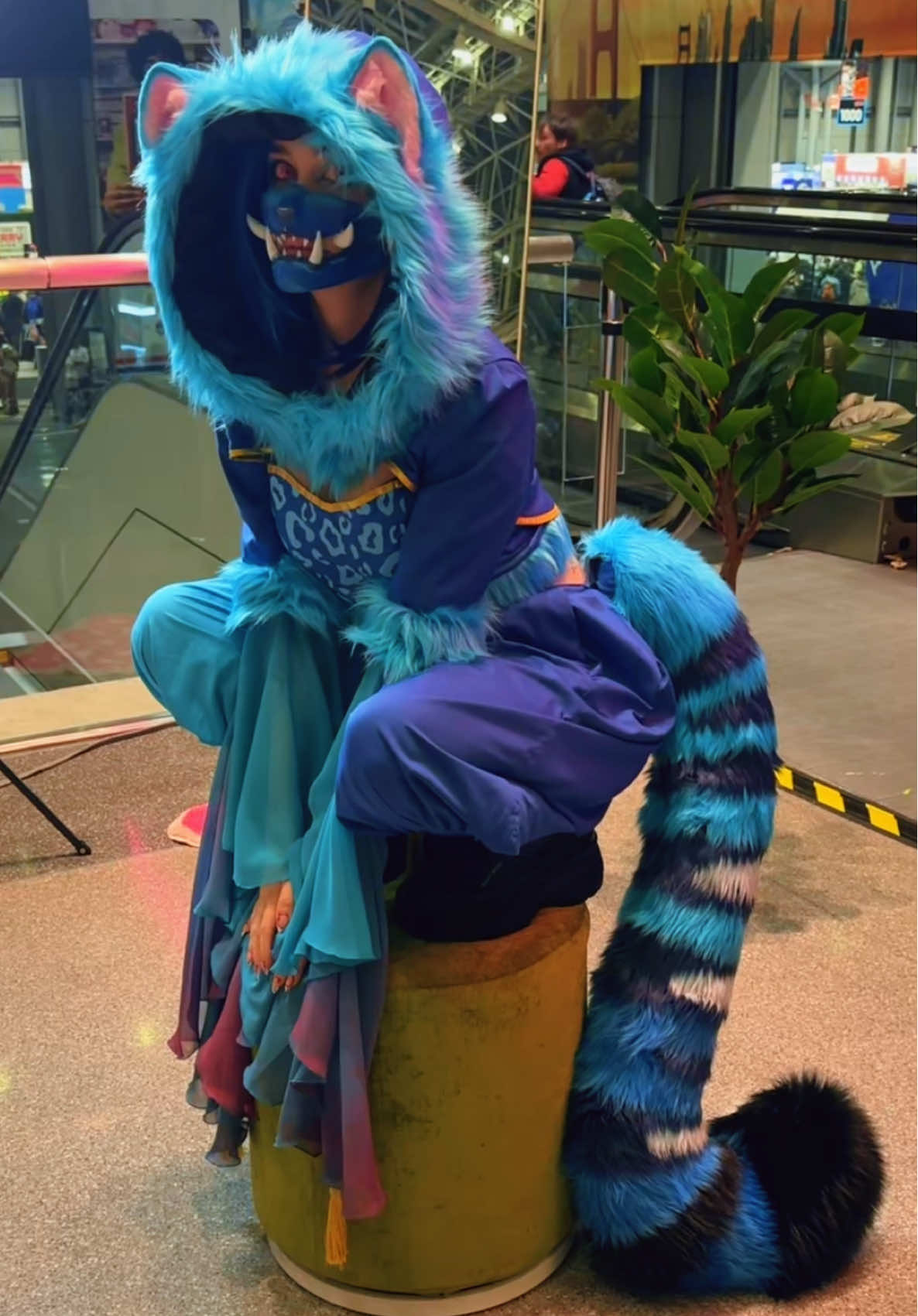 Derpyyyyy #kpopdemonhunters #derpy #derpytiger #derpycosplay Cosplay @Mae.blues tail @Fauxies Boutique 