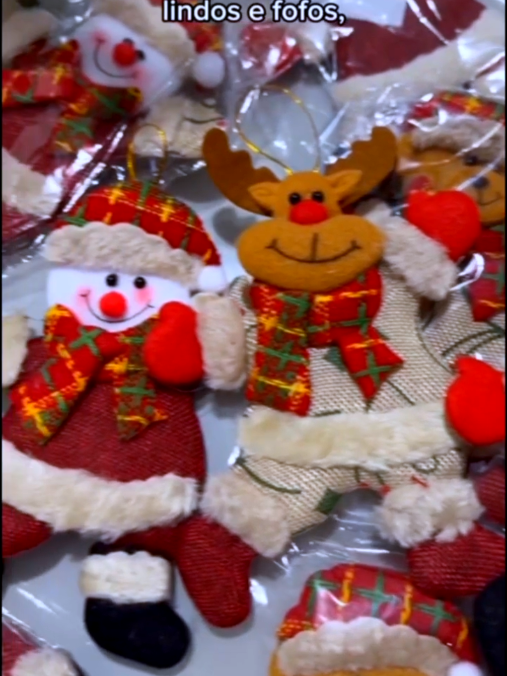 48 Estilos/Pingente De Decoração De Árvore De Natal/Boneca De Tecido De Cervo Boneco De Neve #pingentearvoredenatal #decoracaoarvoredenatal #arvoredenatal #pingentespersonalizados #natal 