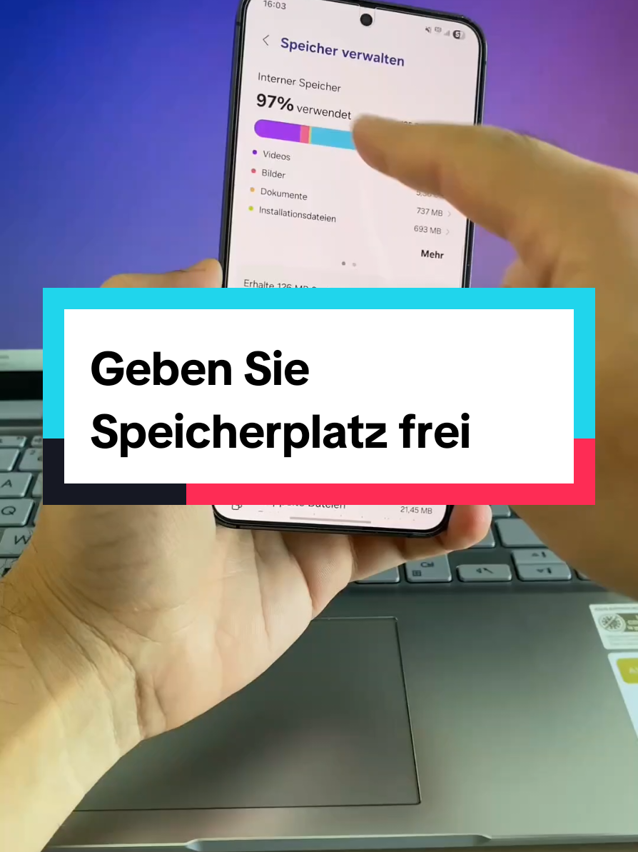 Ist der Speicherplatz Ihres Telefons voll? Ich habe die Lösung für Sie! 🚀 #tipp #tricks #samsung #android #technologies 