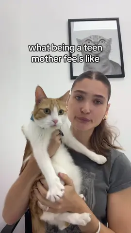 at the emergency vet cuz she swallowed a whole ribbon #frankie #fyp #foryou #cat #teenmom 