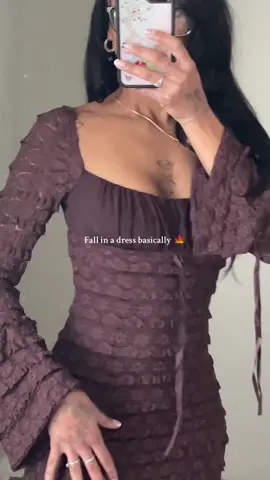 I’m sorry but fashion nova forever has the best petite clothing for me 🤎 @Fashion Nova #fashionnova #falldress #petiteclothes #fypシ #lilleedeamori 