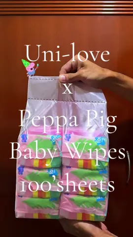 Peppa Pig Baby Wipes 100’sheets x6 #peppapigwipes #unilovebabywipes #babywipes #peppapig #unilovepeppapig #uniloveproducts #wipes 