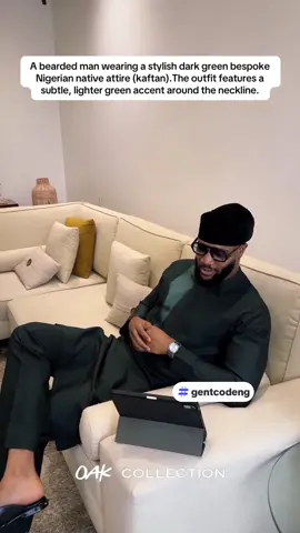 🔥 Stepping out in this bespoke dark forest green native attire. A perfect blend of comfort and luxury for a sophisticated, modern African look. It’s the ultimate statement piece for any occasion. 🪡🧶✂️ Shop this exclusive style—DM for orders! Worldwide Delivery 🌍✈️ Shop/Order🛍️: DM us or call/WhatsApp  +234 806 926 1325.  #bespokekaftan #luxuryfabrics #menswear #fashiontiktok #trendingvideo 