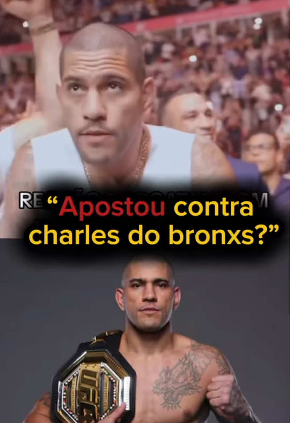 Poatan apostou contra charles do bronxs no #ufcrio Muito estranha essa reação do Poatan após a vitória de Charles. Qual a sua opinião? #poatan #charlesoliveira 