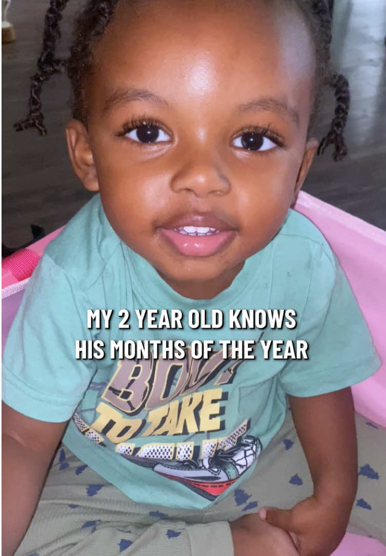 Listen to my 2 year old say his months of the year 😩🥹 #fypシ #monthsoftheyear 