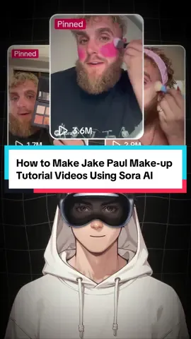How to make Jake Paul make up tutorial videos using Sora AI 🤔 #tiktokautomation #aitools #ai #contentcreator #makemoneyontiktok 