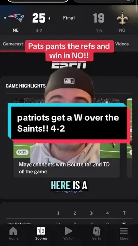 #greenscreen drake maye told the refs to take a seat! #patriots #saints #nfl #football 