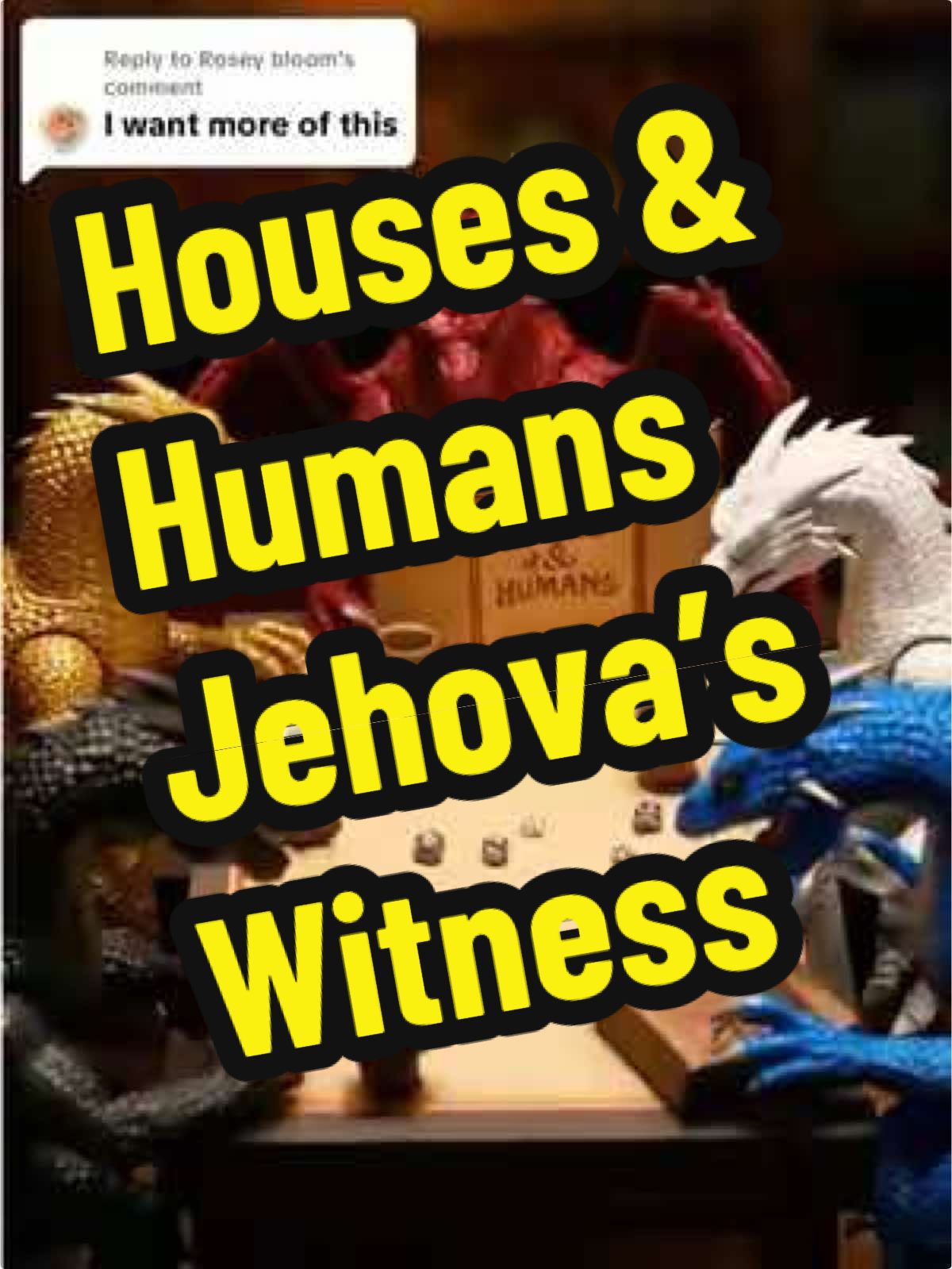 Replying to @Rosey bloom As you wish! More dragons playing “Houses and Humans.” What are some other encounters that our daring group of ordinary humans could encounter? #funny #fyp #foryoupage #viral #ai 