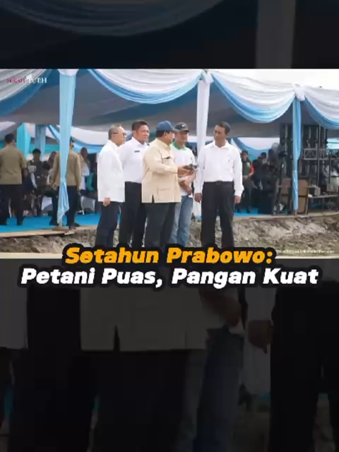 Satu Tahun Pemerintahan Presiden Prabowo, petani makin sejahtera dan ketahanan pangan makin kuat! Berbagai program pertanian berjalan efektif, dari penyediaan pupuk, bibit unggul, hingga dukungan pembiayaan. Hasilnya, petani puas, pangan nasional semakin tangguh. #1TahunPrabowo #VisiPresidenPrabowo #SwasembadaPangan #KetahananPangan #KedaulatanPangan #PertanianMaju #PetaniSejahtera #IndonesiaMaju #PrabowoUntukRakyat #AstaCita #EkonomiKerakyatan