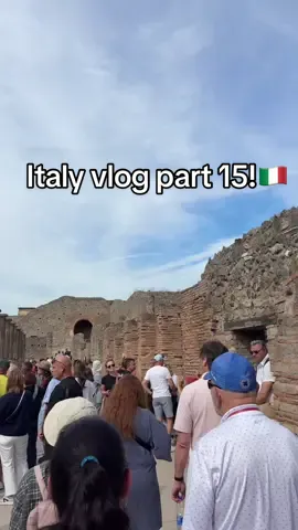 Short vlog of the last day and Italy! But it’s been so fun saw so much learned so much and wish I ate more lol 😂  #italy #pompeii #tour #travel #imhungry 