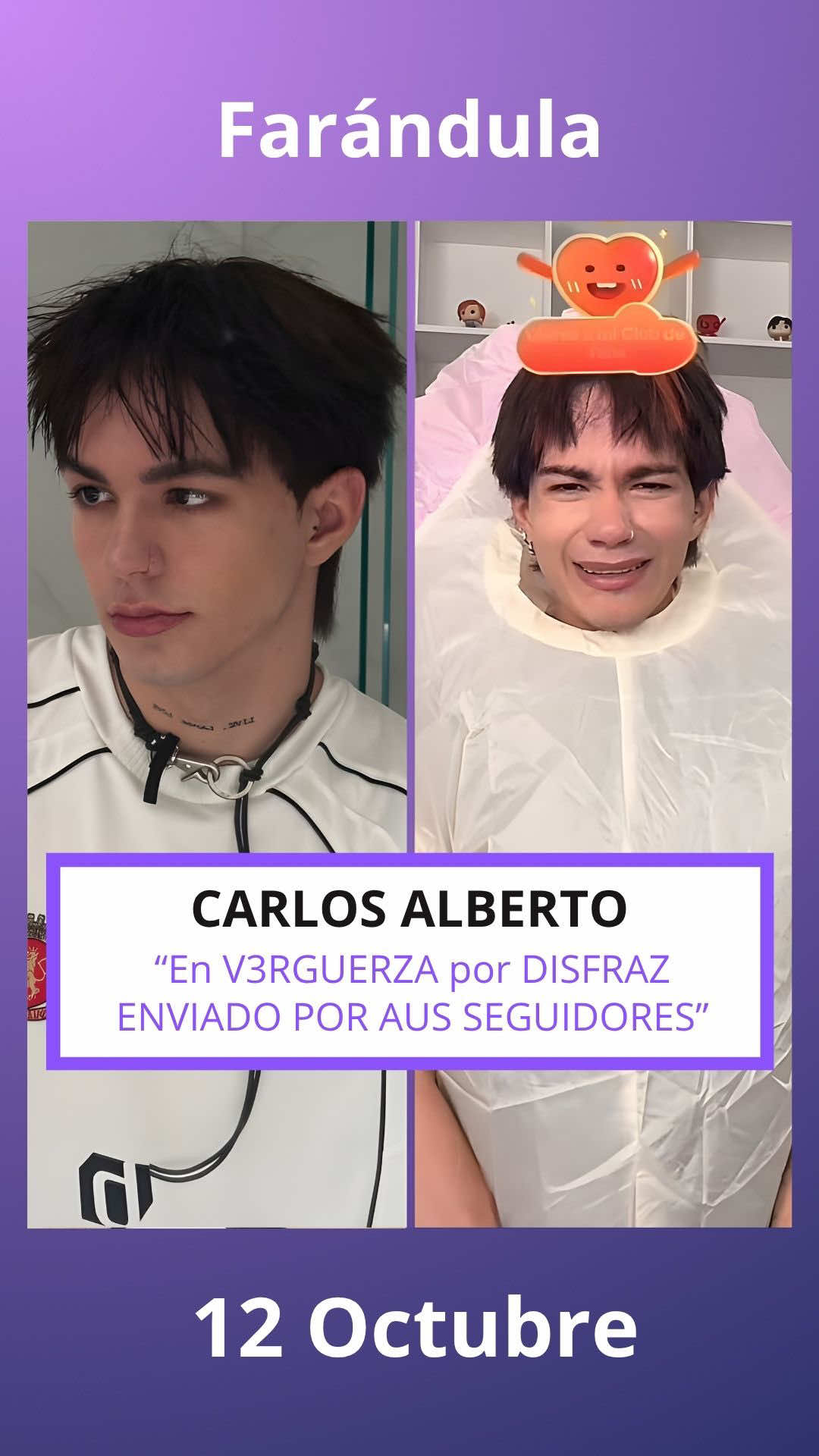 Carlos Alberto DISFRAZADO por sus FANS #carlosalberto #carlosalbertofuentes 