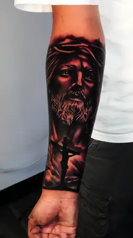 Jesus tattoo done this week! I am located in Dallas tx💥 #dallastattooartist #jesustattoo #foryoupage #tattooideas #xyzbca 
