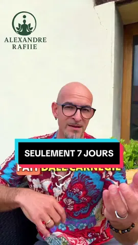 7 jours pour changer de vie. Je te mets au défi de tout faire pour y arriver !  #7jours #changerdevie #loidelassomption #conscience #dalecarnegie 