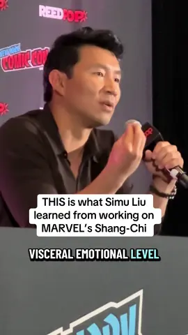 Simu Liu gave us such insight at NYCC and we loved learning THIS about his experience in Marvel’s Shang-Chi and the Legend of the Ten Rings Follow for more #shangchiandthelegendofthetenrings #shangchi #simuliu #nycc 