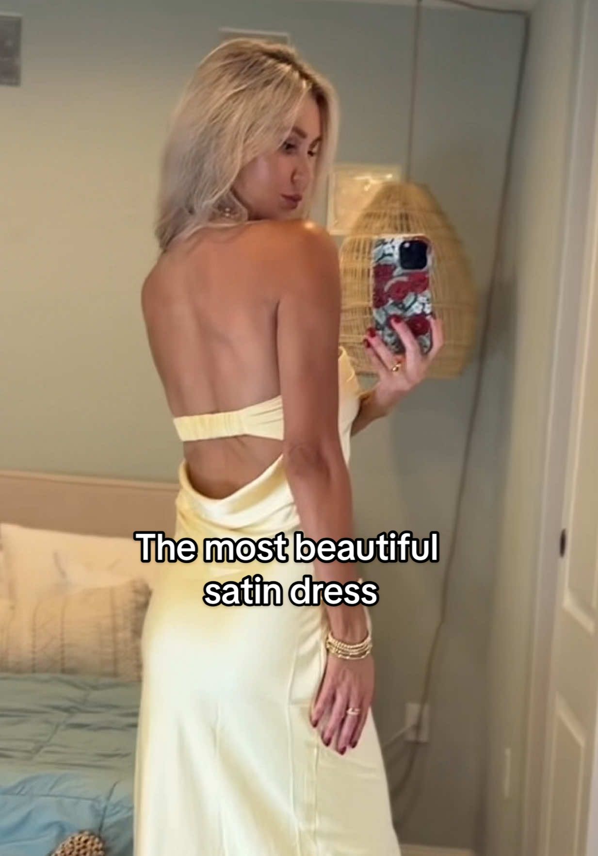 I’m Wearing a size small and they have many other color options as well #dresses #satindress #lookforless #fallfashion #fashiontiktok 