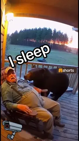 Sleeping Grandpa Wakes Up to a Bear — His Reaction Says It All! #ScaryMoment #CaughtOnCamera #NatureShorts #WildlifeAlert #foryoupage  Disclaimer: This video was created using Sora AI for storytelling purposes. Any resemblance to real events or animals is coincidental. Viewer discretion is advised.