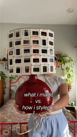 Crafted from vintage photo slides, this lampshade is where sustainability meets creativity. 📸: @eternal.exposures