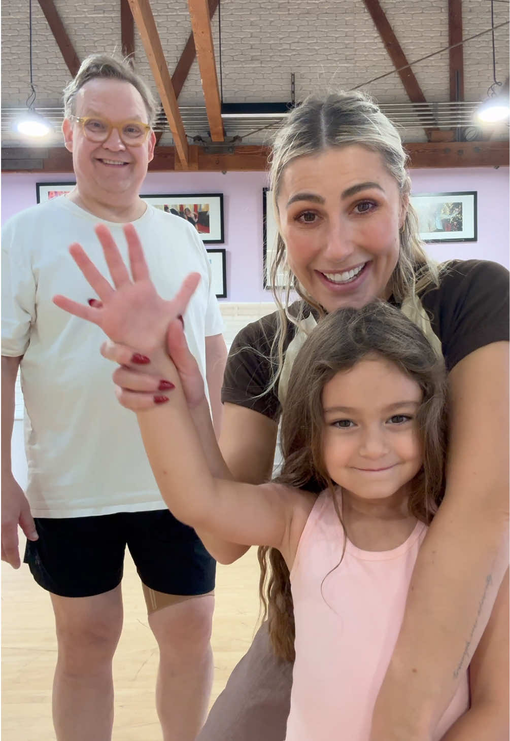 This is Andy’s daughter Cornelia! She’s going to be in our dance this week and we are so excited. We had a week of illness so I’ll be honest with you, it’s been hard and I’m so appreciative of @AndyRichterTikTok for all the hard work to get this salsa going. I’m so proud of you Andy. Even when I’m in coach mode.  It’s going to be so special for both these two princesses, and for me also 🥰🤌🏻😮‍💨 