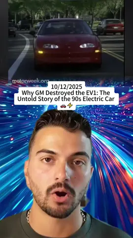 Why GM Destroyed the EV1: The Untold Story of the 90s Electric Car 🚗⚡ #viral #carnews #fyp #foryou #cartok #story #fypシ