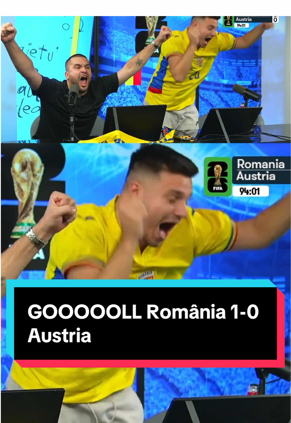 GOOOOOLL România 1-0 Austria @anduu.98 @Liviu Vulpescu @Tibi Cretu #romania #austria #ghita #gol #rezumat 